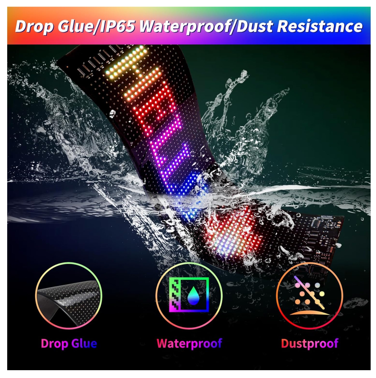 Miniatura 5 de Letrero LED Programable RGB Animación